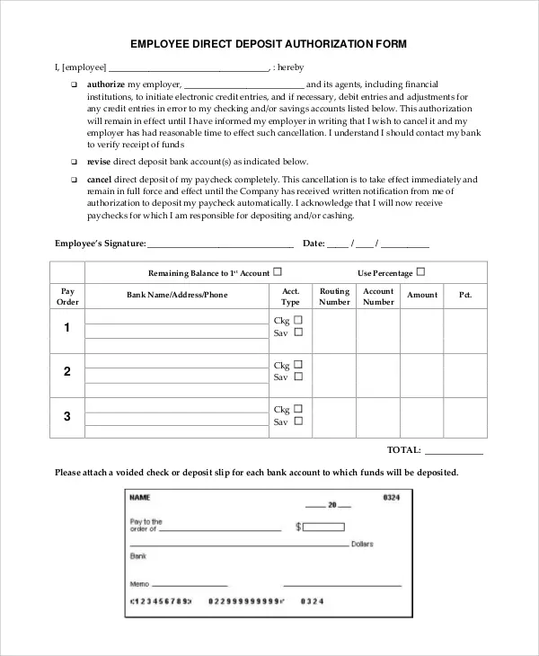 17+ Quickbooks Direct Deposit Forms Download!