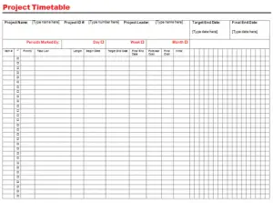 create new timeline with change support excel