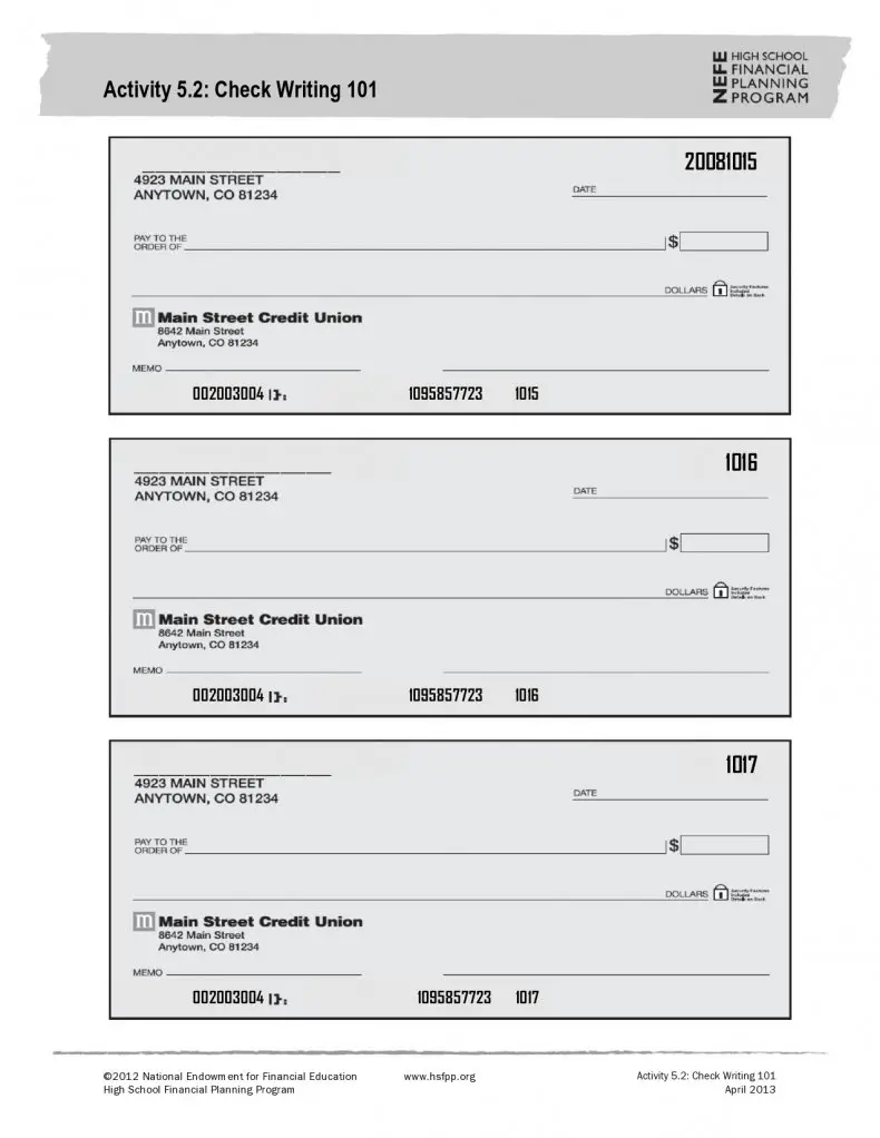 free blank check template
