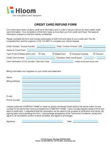 credit card authorization 