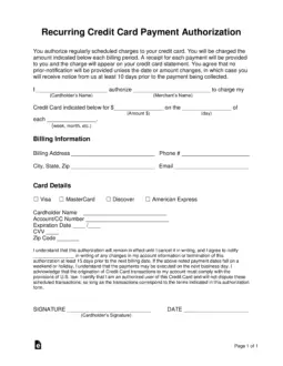 authorization forms with expiration date download