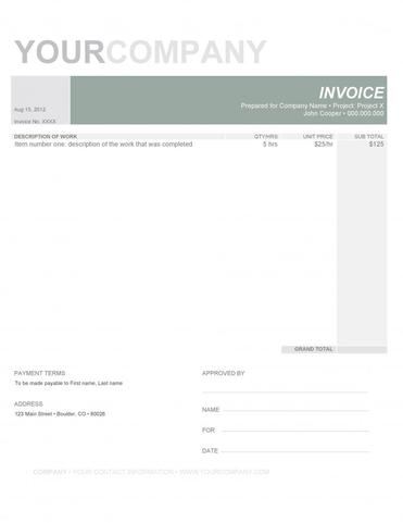11 free contractor invoice template download excel google docs