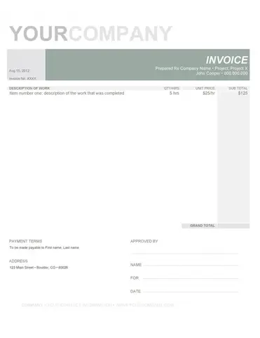 10 Invoice Template Google Drive