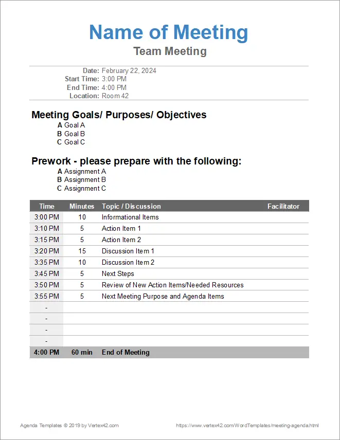 board members meeting agenda - meeting agenda templates