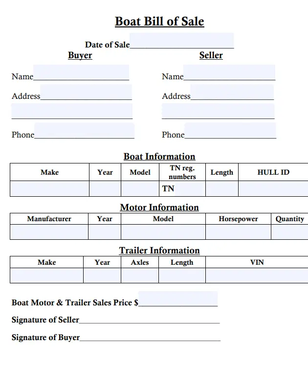 bill of sale form with vehicle identification number rights reserved