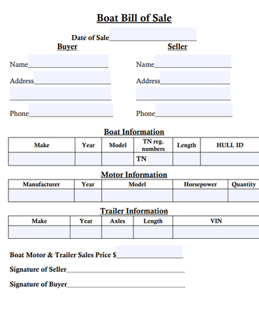 free bill of sale form pdf word templates download 2020