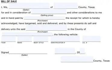 free bill of sale form pdf word templates download 2020