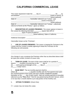 tenant rental agreement