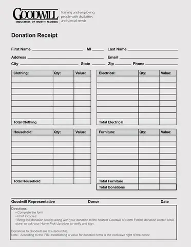 37 donation receipt template download doc pdf