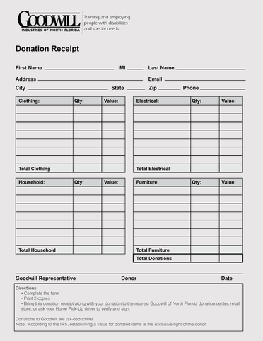 37 donation receipt template download doc pdf