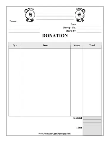 37 donation receipt template download doc pdf