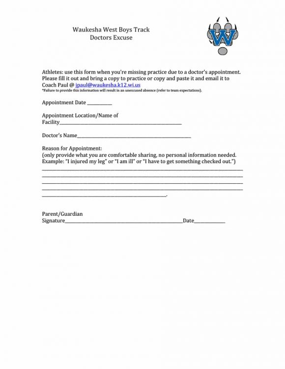 Fake Doctors Note Template Pdf Free