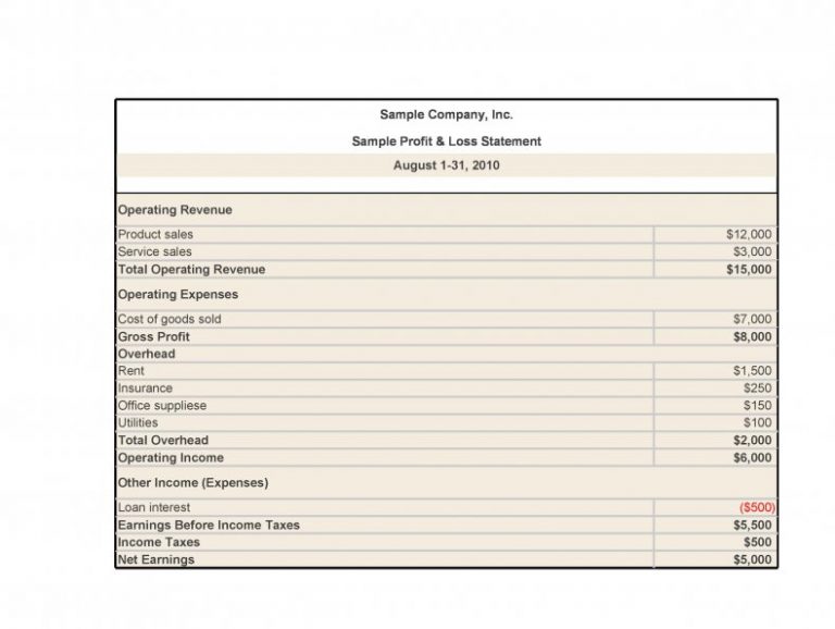 17+ Profit And Loss Template EDITABLE Download [Word, PDF]