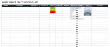 17 Work Order Template Free Download Word Excel Pdf