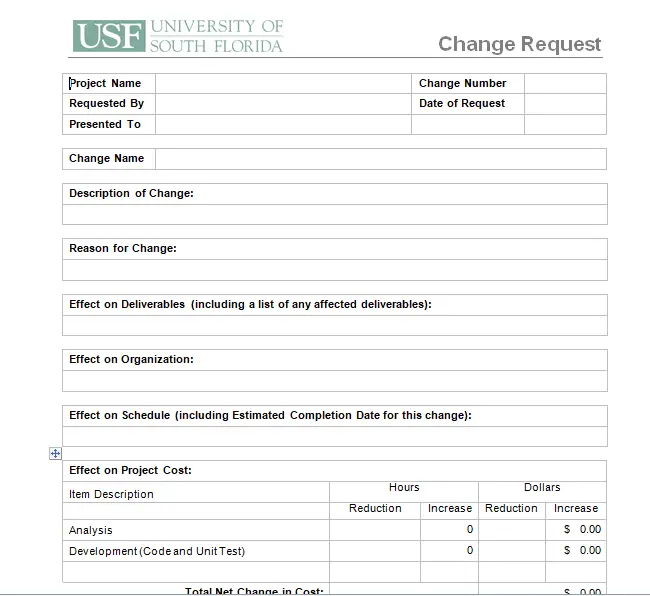 change order template