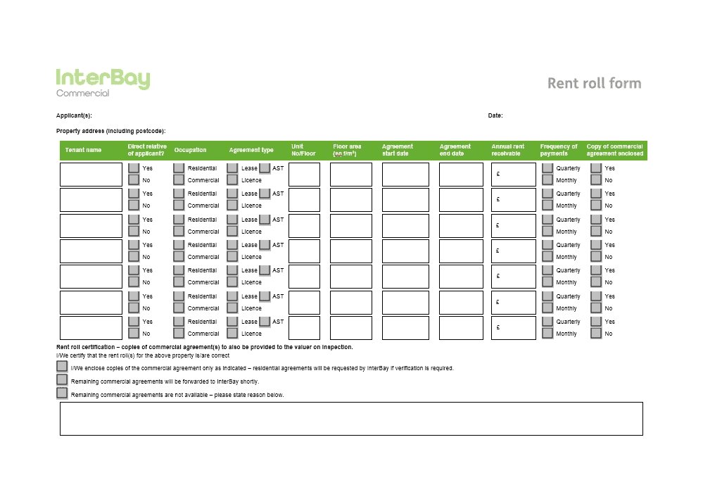 rent roll