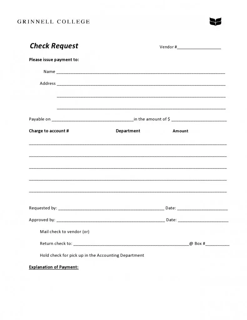 11+ Check Request Form Template Download [PDF, Excel]