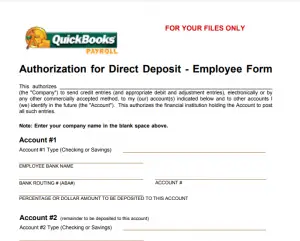 7 quickbooks direct deposit form free download word pdf