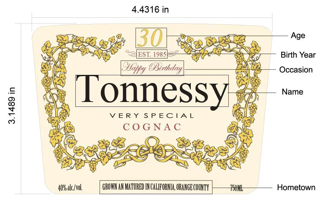 5+ Hennessy Label Templates Printable FREE Download!