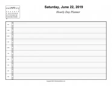 11 hourly schedule template editable download excel word