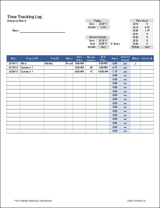 timesheet templates