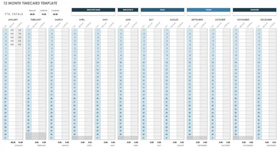 timesheet templates