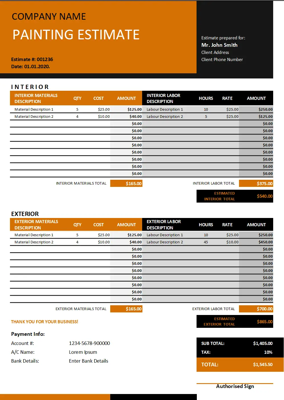7+ Roofing Estimate Template EDITABLE Free Download [Word, PDF]