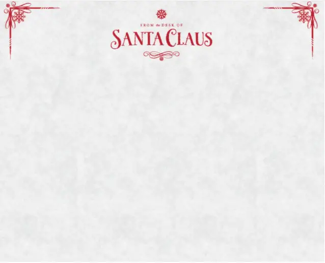 Santa Letterhead Template