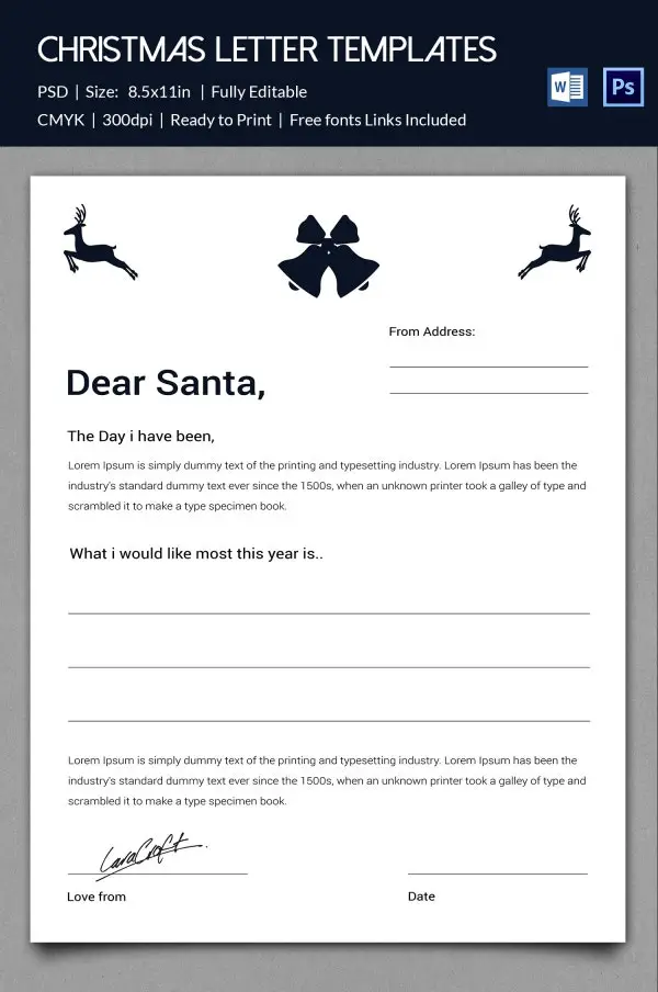 Santa Letterhead