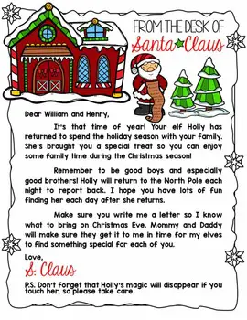 From the desk of Santa Letter