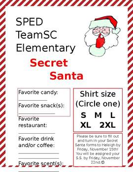 11+ Secret Santa Form Free Download EDITABLE [Word, PDF]