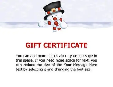 9 christmas gift certificate template free download word pdf