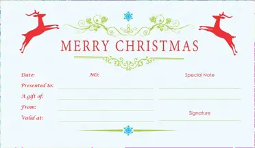 9 christmas gift certificate template free download word pdf