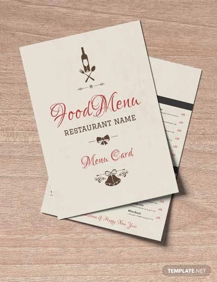 Christmas Menu Template