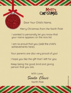 9+ FREE Letter From Santa Template Download [Word, PDF]