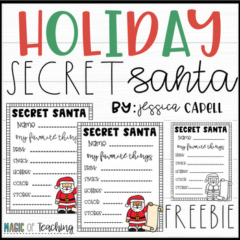 Top 52 secret santa template pdf Update