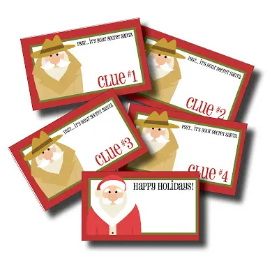 13+ Secret Santa Clues Examples Printables Download ...
