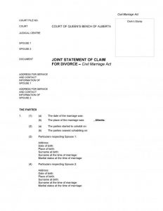 13 free divorce papers sample template download word pdf