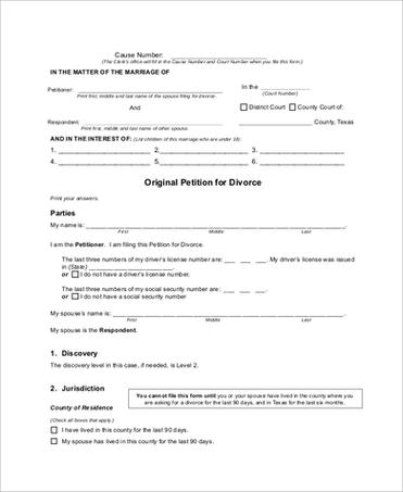 13 free divorce papers sample template download word pdf