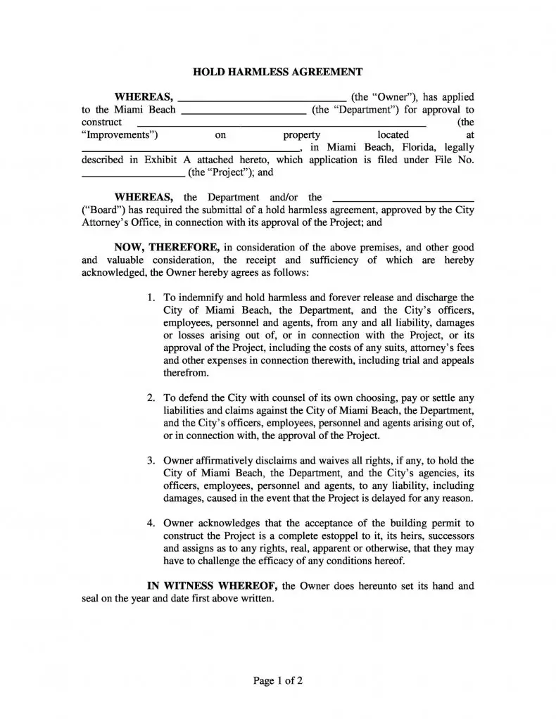 11-free-hold-harmless-agreement-template-word-pdf-doc