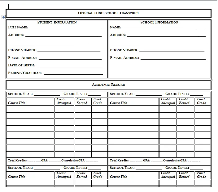 13-homeschool-high-school-transcript-template-word-pdf