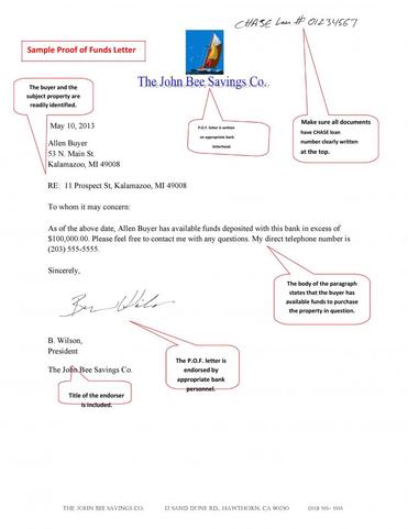 9+ Proof of Funds Letter Template Download [Word, PDF]
