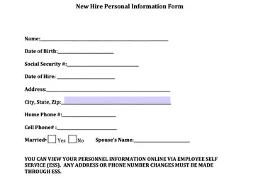 13 employee information form templates download word pdf excel