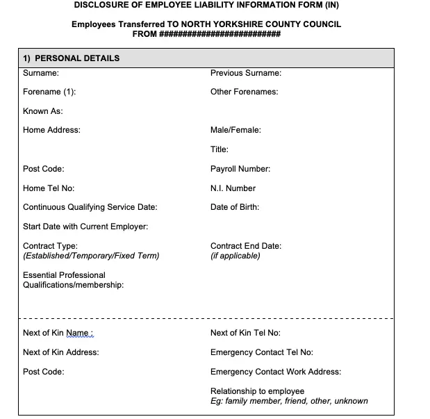 13 Employee Information Form Templates Download Word Pdf Excel