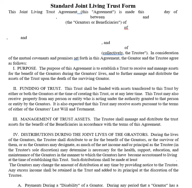 7+ Living Trust Forms Template EDITABLE Free [Word, PDF, Doc]