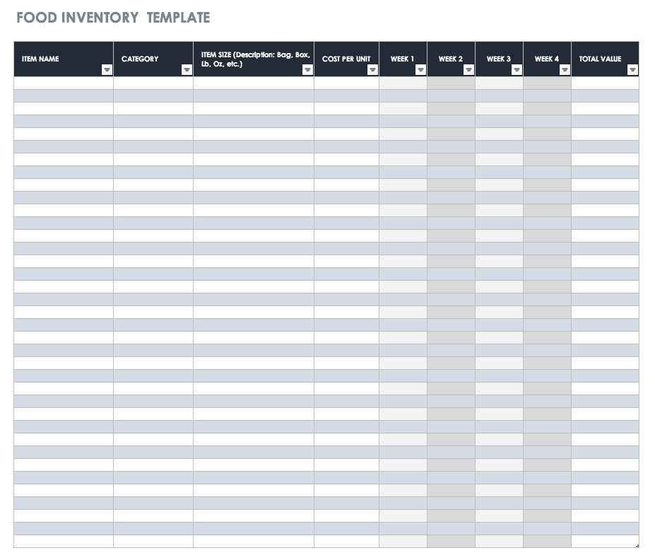 Restaurant Inventory Excel Template Free Restaurant Inventory Excel Template Free